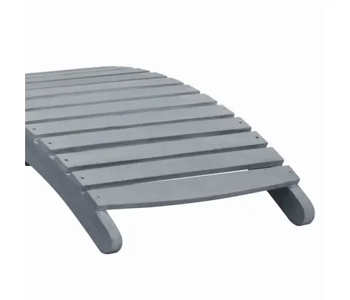 Päevitustool Istmepadjaga, Hall, Akaatsiapuit