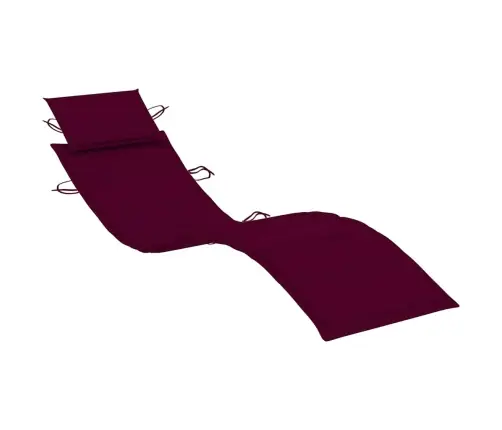 Päevitustool Istmepadjaga, Hall, Akaatsiapuit