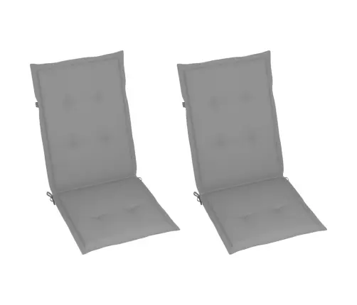 Atlošiamos Sodo Kėdės Su Pagalvėmis, 2Vnt., Akacijos Masyvas