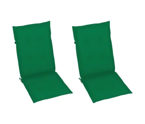 Atgāžami Dārza Krēsli Ar Matračiem, 2 Gab., Akācijas Masīvkoks Vidaxl