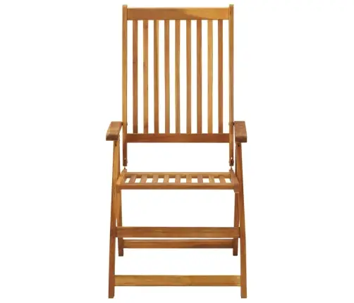 Saliekami Dārza Krēsli Ar Matračiem, 3 Gab., Akācijas Masīvkoks Vidaxl