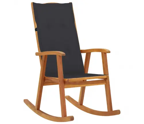 Šūpuļkrēsls Ar Matračiem, Akācijas Masīvkoks Vidaxl