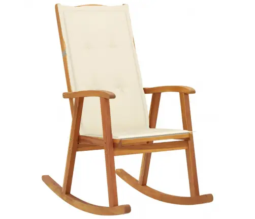 Šūpuļkrēsls Ar Matračiem, Akācijas Masīvkoks Vidaxl