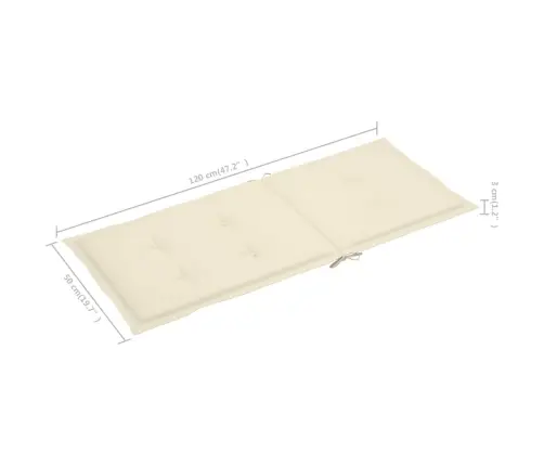 Šūpuļkrēsls Ar Matračiem, Akācijas Masīvkoks Vidaxl