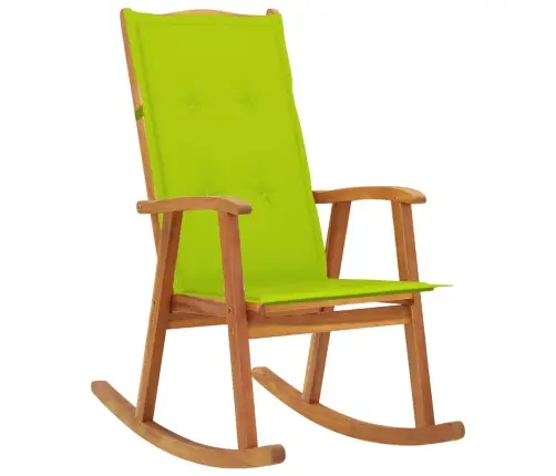 Šūpuļkrēsls Ar Matračiem, Akācijas Masīvkoks Vidaxl