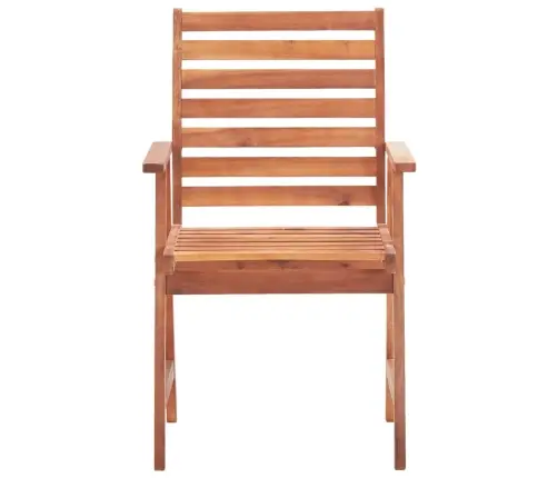 Dārza Krēsli Ar Matračiem, 3 Gab., Akācijas Masīvkoks Vidaxl