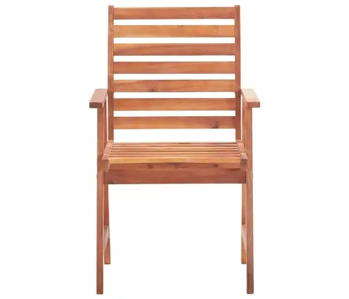 Dārza Krēsli Ar Matračiem, 3 Gab., Akācijas Masīvkoks Vidaxl