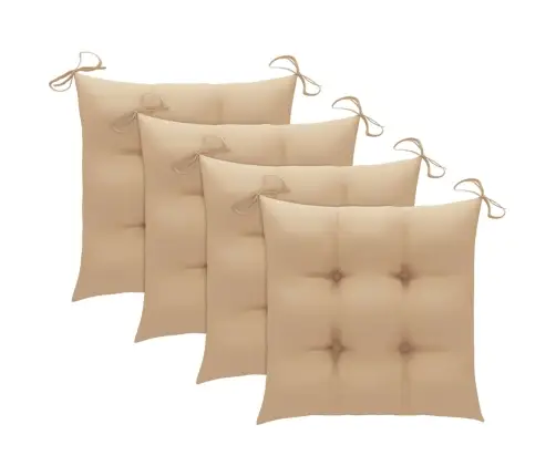 Lauko Valgomojo Kėdės Su Pagalvėlėmis, 3Vnt., Akacijos Masyvas