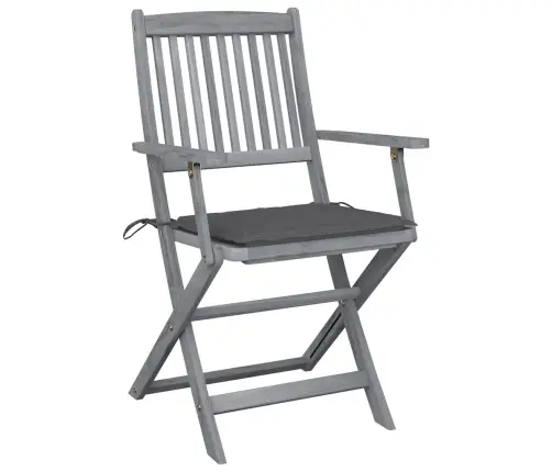 Sulankstomos Lauko Kėdės Su Pagalvėmis, 2Vnt., Akacijos Masyvas