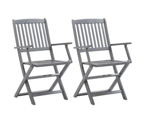 Saliekami Āra Krēsli Ar Matračiem, 2 Gab., Akācijas Masīvkoks Vidaxl Saliekami Āra Krēsli Ar Matračiem, 2 Gab., Akācijas Masīvkoks Vidaxl