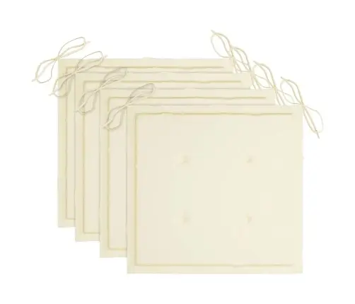 Kokkupandavad Aiatoolid 4 Tk Patjadega, Akaatsiapuit