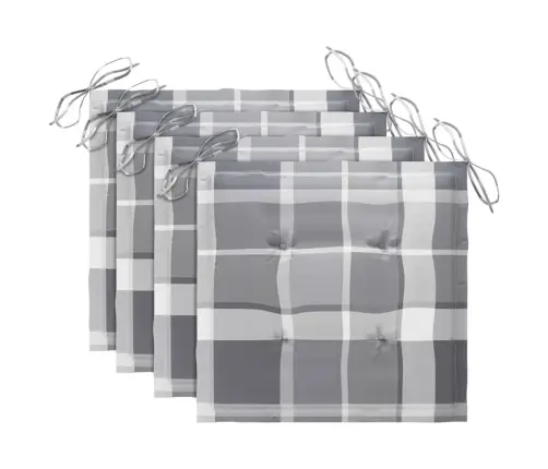 Saliekami Āra Krēsli Ar Matračiem, 4 Gab., Akācijas Masīvkoks Vidaxl