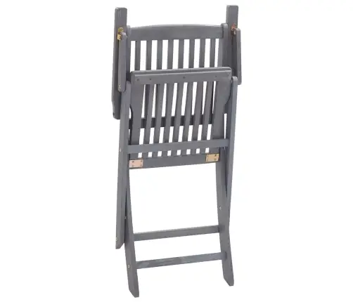 Kokkupandavad Aiatoolid, 4 Tk, Patjadega, Akaatsiapuit