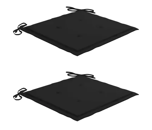 Saliekami Āra Krēsli Ar Matračiem, 2 Gab., Akācijas Masīvkoks Vidaxl