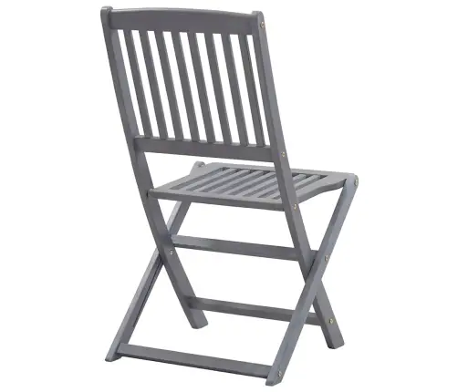 Kokkupandavad Aiatoolid 4 Tk Patjadega, Akaatsiapuit