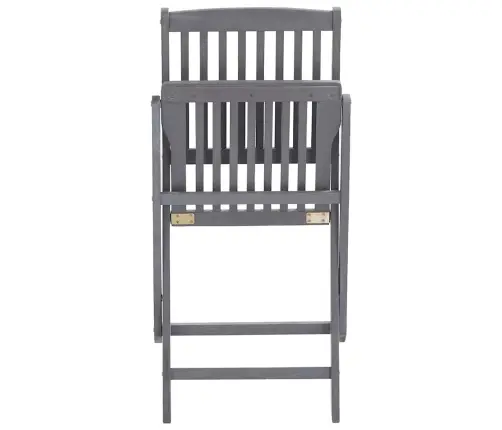 Saliekami Āra Krēsli Ar Matračiem, 4 Gab., Akācijas Masīvkoks Vidaxl