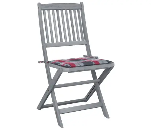 Saliekami Āra Krēsli Ar Matračiem, 4 Gab., Akācijas Masīvkoks Vidaxl Saliekami Āra Krēsli Ar Matračiem, 4 Gab., Akācijas Masīvkoks Vidaxl