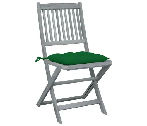 Saliekami Āra Krēsli Ar Matračiem, 4 Gab., Akācijas Masīvkoks Vidaxl Saliekami Āra Krēsli Ar Matračiem, 4 Gab., Akācijas Masīvkoks Vidaxl