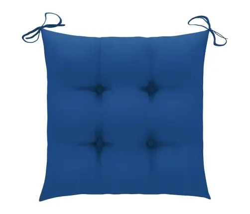 Saliekami Āra Krēsli Ar Matračiem, 4 Gab., Akācijas Masīvkoks Vidaxl