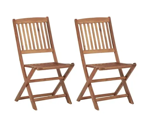 Saliekami Dārza Krēsli Ar Matračiem, 2 Gab., Akācijas Masīvkoks Vidaxl Saliekami Dārza Krēsli Ar Matračiem, 2 Gab., Akācijas Masīvkoks Vidaxl