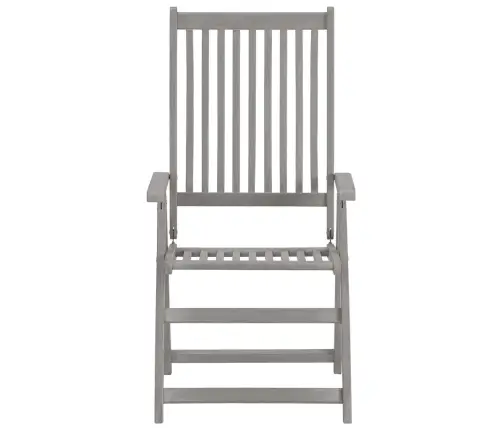 Atgāžami Dārza Krēsli Ar Matračiem, 2 Gab., Akācijas Masīvkoks Vidaxl