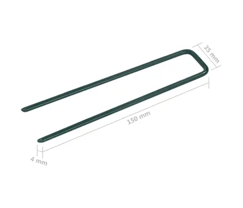 Kunstmuru Naelad, 20 Tk, U-Kujuline, Raud