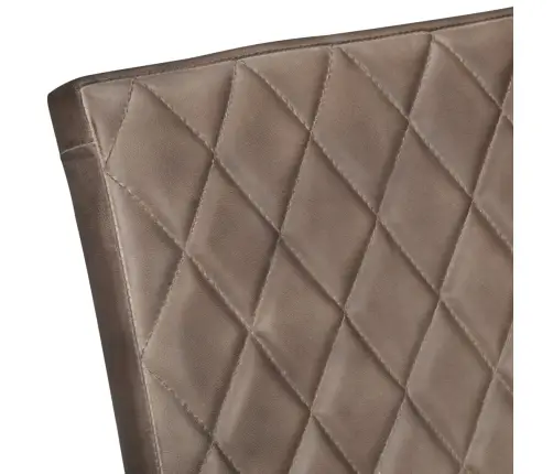 Gembinės Valgomojo Kėdės, 4Vnt., Rudos Spalvos, Tikra Oda