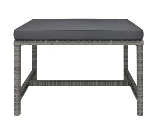 Sodo Komplektas Su Pagalvėlėmis, 6 Dalių, Pilkas, Poliratanas