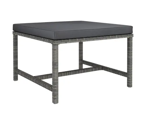 6-Osaline Aiamööblikomplekt Patjadega, Polürotang, Hall