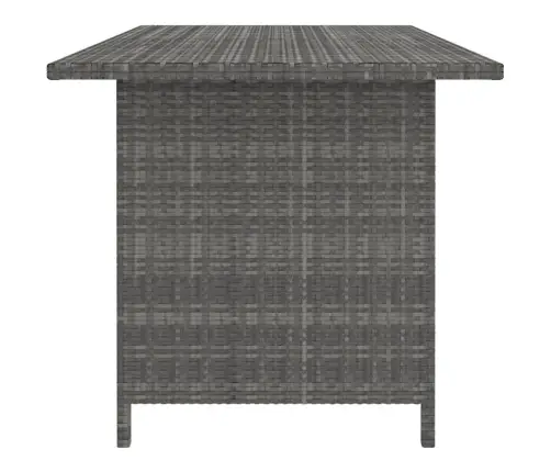 10-Osaline Aiamööblikomplekt Patjadega, Polürotang, Hall