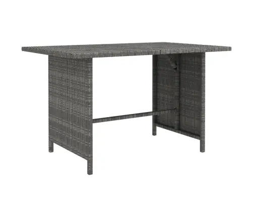 9-Daļīgs Dārza Mēbeļu Komplekts, Pelēka Pe Rotangpalma Vidaxl