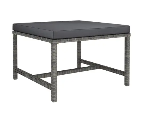 11-Daļīgs Dārza Atpūtas Mēbeļu Komplekts, Pelēka Pe Rotangpalma Vidaxl