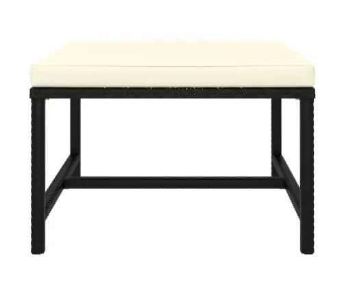 5-Daļīgs Dārza Atpūtas Mēbeļu Komplekts, Melna Pe Rotangpalma Vidaxl