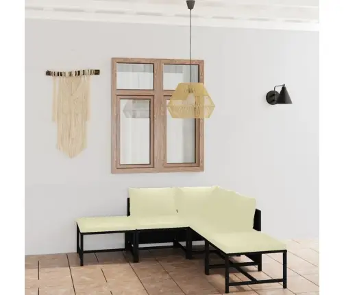 6-Daļīgs Dārza Mēbeļu Komplekts Ar Matračiem, Pe Rotangpalma Vidaxl