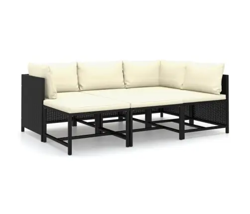 6-Daļīgs Dārza Mēbeļu Komplekts Ar Matračiem, Pe Rotangpalma Vidaxl