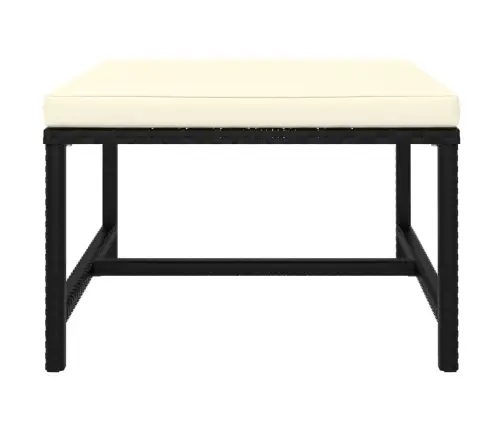 6-Daļīgs Dārza Atpūtas Mēbeļu Komplekts, Melna Pe Rotangpalma Vidaxl