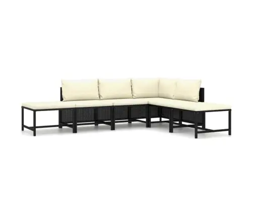 6-Daļīgs Dārza Mēbeļu Komplekts Ar Matračiem, Pe Rotangpalma Vidaxl 6-Daļīgs Dārza Mēbeļu Komplekts Ar Matračiem, Pe Rotangpalma Vidaxl