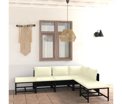 6-Daļīgs Dārza Mēbeļu Komplekts Ar Matračiem, Pe Rotangpalma Vidaxl 6-Daļīgs Dārza Mēbeļu Komplekts Ar Matračiem, Pe Rotangpalma Vidaxl