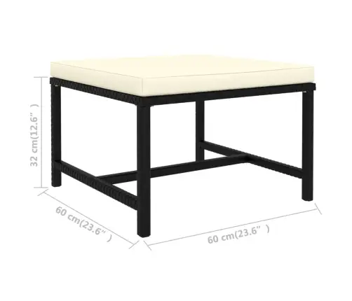 8-Daļīgs Dārza Mēbeļu Komplekts Ar Matračiem, Pe Rotangpalma Vidaxl