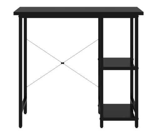 Arvutilaud, Must, 80 X 40 X 72 cm Mdf Ja Metall