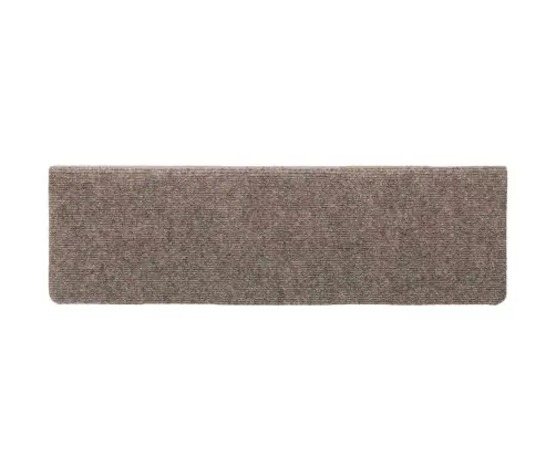 Laiptų Kilimėliai, Lipnūs, 15 Vnt., 65X21X4 cm Smėlio Spalvos, Stačiakampiai Kraštai