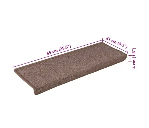 Trepimatid 15 Tk 65 X 21 X 4 Cm Pruunid Ristkülikukujulised Servad