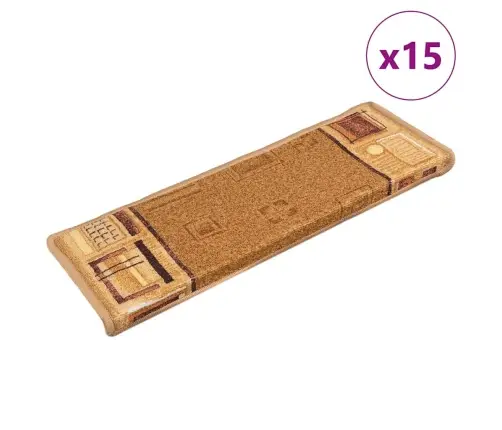 Isekleepuv Trepivaip 15 Tk, 65X21X4 cm Beež