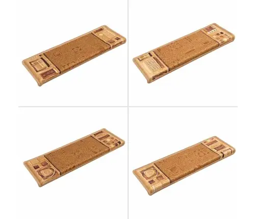 Isekleepuv Trepivaip 15 Tk, 65X21X4 cm Beež