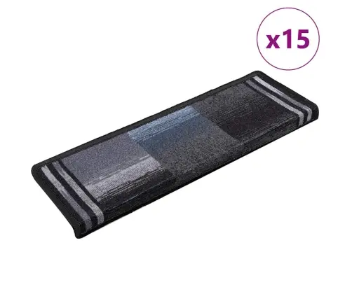 Isekleepuv Trepivaip, 15 Tk, 65X21X4 cm Must Ja Hall
