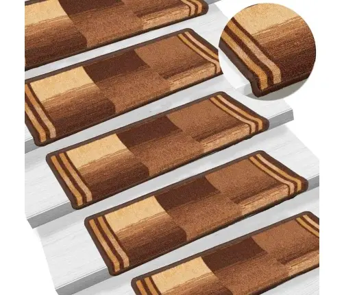 Isekleepuv Trepivaip, 15 Tk, 65X21X4 cm Pruun