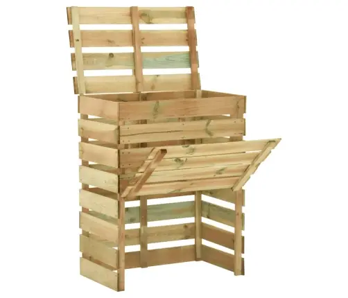 Dārza Komposta Kaste, 80X50X100 Cm, Impregnēts Priedes Koks Vidaxl