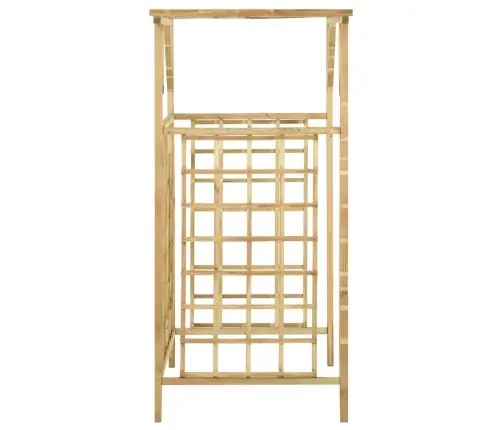 Dārza Pergola 2 Atkritumu Tvertnēm, Impregnēts Priedes Koks Vidaxl