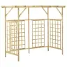 Dārza Pergola 3 Atkritumu Tvertnēm, Impregnēts Priedes Koks Vidaxl
