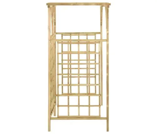 Dārza Pergola 3 Atkritumu Tvertnēm, Impregnēts Priedes Koks Vidaxl